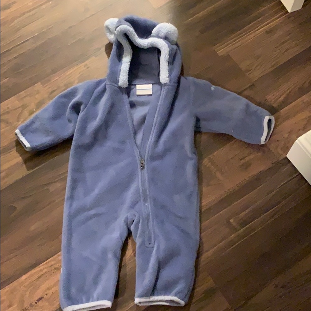 Columbia fleece bunting 3-6 months
